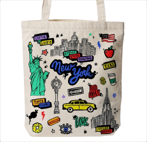 New York Tote Bag