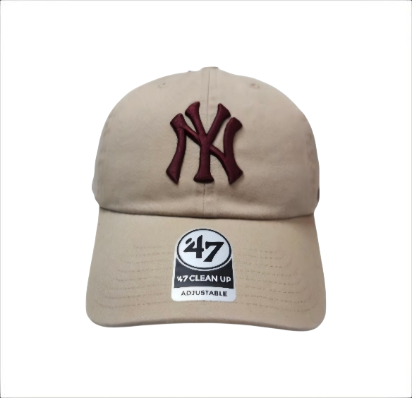 Yankees Khaki w Brown Cleanup 47 Brand (Official)