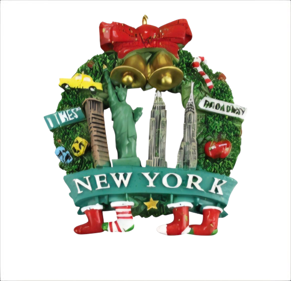 Christmas wreath with Skyline