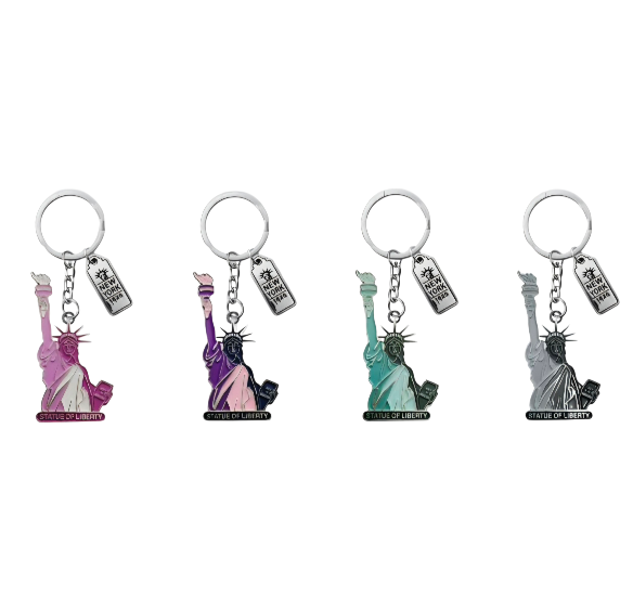 Statue Of Liberty Color Keychain